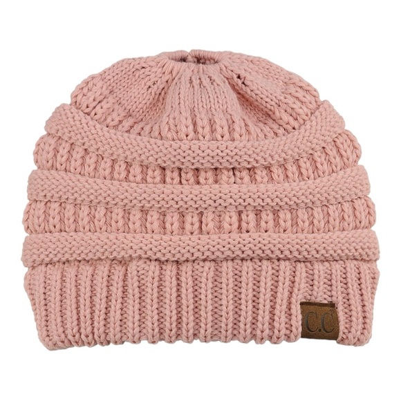 CC Ponytail Beanie - Blush Pink - Picture 7 of 9